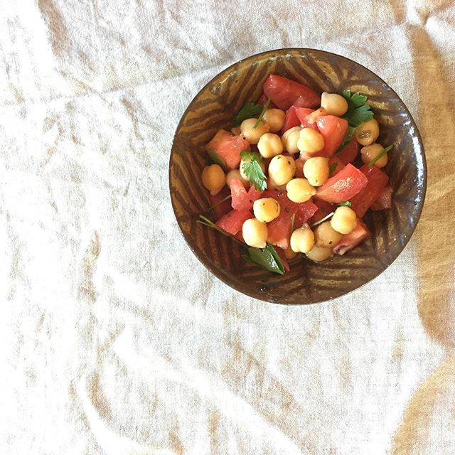 ひよこ豆のマリネとトマト@jojosusumu