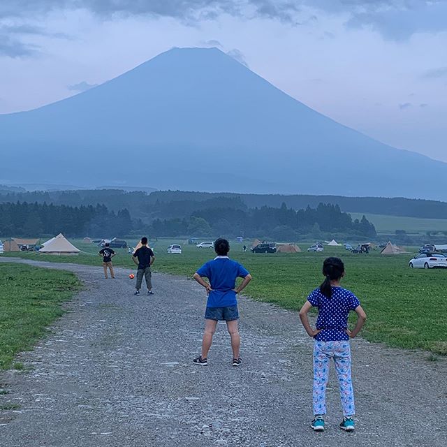 夏休み2019①あー憧れの富士山はこんな感じ。また行きたいな。#ふもとっぱら